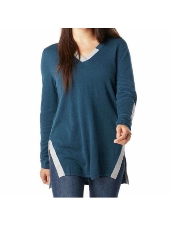 Smartwool Sweaters - Smartwool Shadow Pine Wool Blend V Neck Tunic Sweater. Colorblock. Outdoor. M.